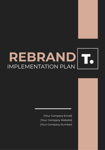 Free Rebrand Implementation Plan Template to Edit Online