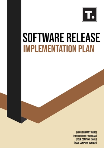 Free Software Release Implementation Plan Template to Edit Online