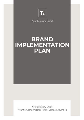 Free Brand Implementation Plan Template to Edit Online