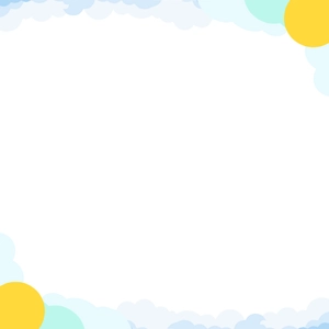 Free Cloud Border Element Clipart to Edit Online