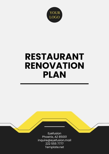 Free Restaurant Renovation Plan Template to Edit Online