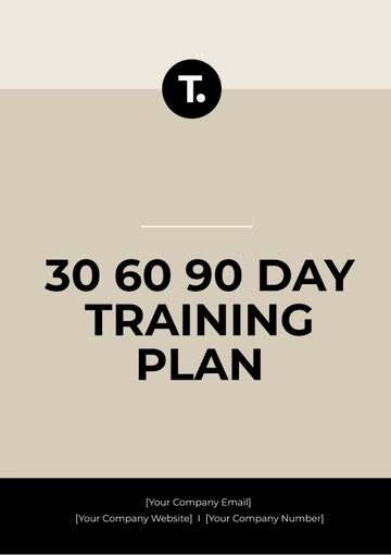 Free 30 60 90 Day Training Plan Template to Edit Online