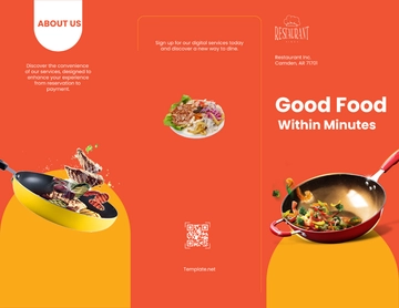 Free Restaurant Digital Brochure Template to Edit Online