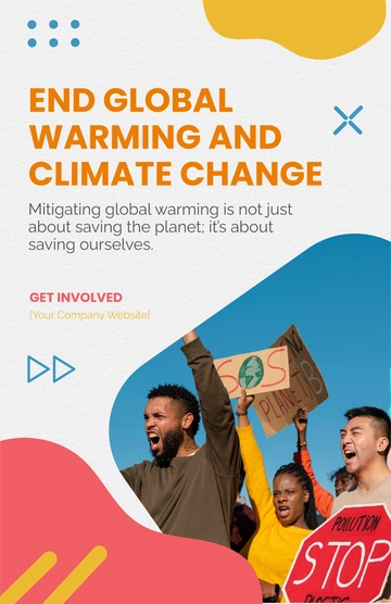 Free Global Warming and Climate Change Poster Template to Edit Online