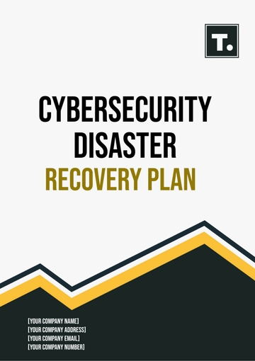 Free Cybersecurity Disaster Recovery Plan Template to Edit Online
