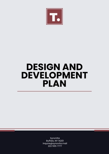 Free Design And Development Plan Template to Edit Online
