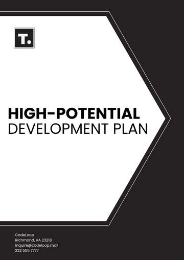 Free High-Potential Development Plan Template to Edit Online