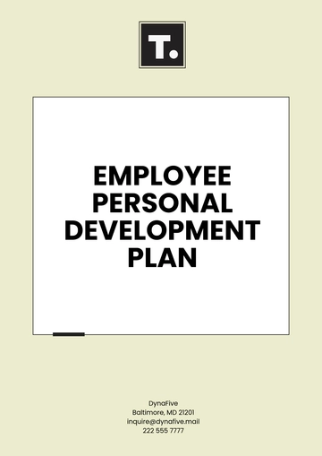 Free Employee Personal Development Plan Template to Edit Online