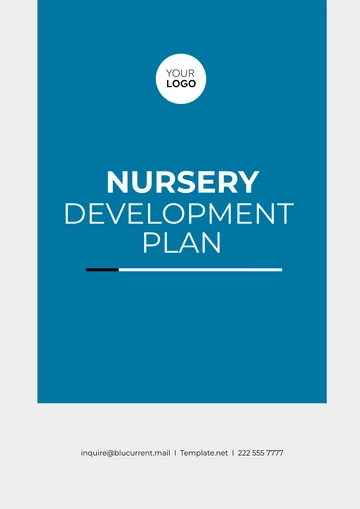 Free Nursery Development Plan Template to Edit Online