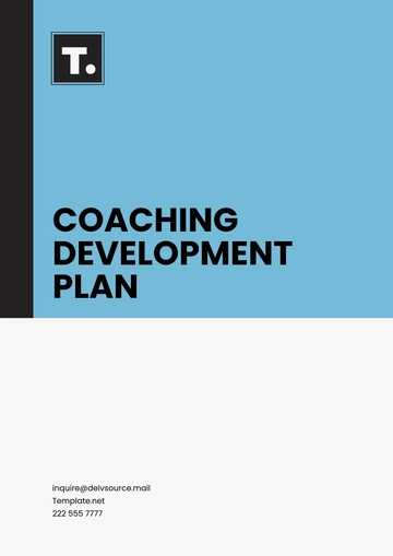 Free Coaching Development Plan Template to Edit Online