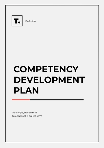 Free Competency Development Plan Template to Edit Online