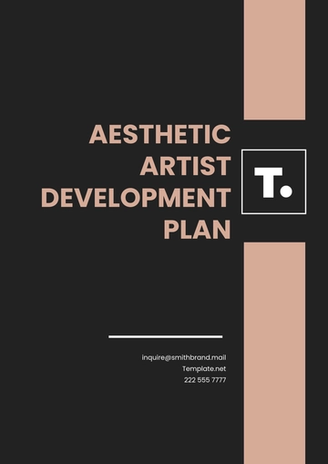 Free Aesthetic Artist Development Plan Template to Edit Online