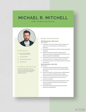 CRM Administrator Resume