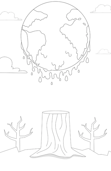 Free Global Warming Drawing Poster to Edit Online