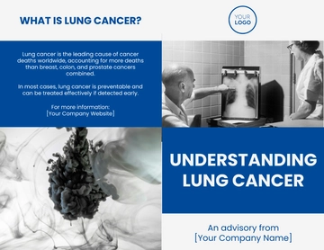 Free Lung Cancer Brochure Template to Edit Online