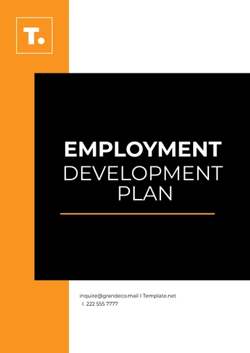 Free Employment Development Plan Template to Edit Online