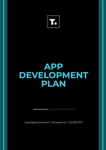 Free App Development Plan Template to Edit Online