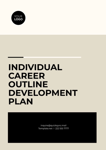 Free Individual Career Outline Development Plan Template to Edit Online