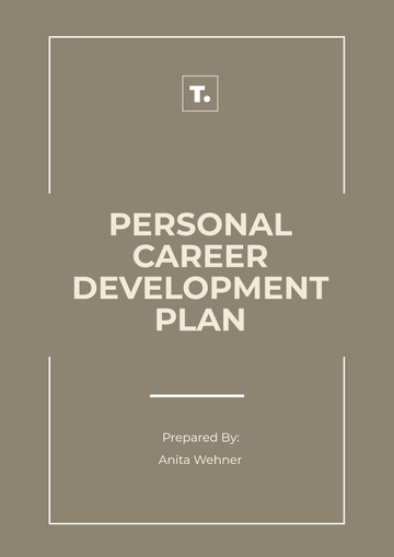 Free Personal Career Development Plan Template to Edit Online