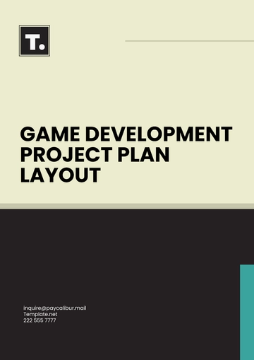 Free Game Development Project Plan Layout Template to Edit Online
