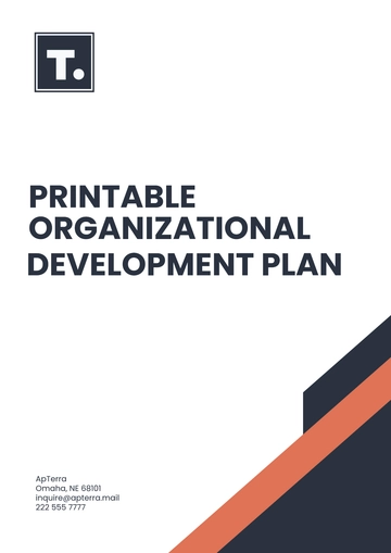 Free Printable Organizational Development Plan Template to Edit Online