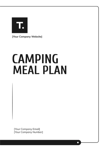 Free Camping Meal Plan Template to Edit Online