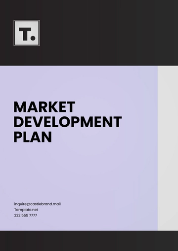 Free Market Development Plan Template to Edit Online