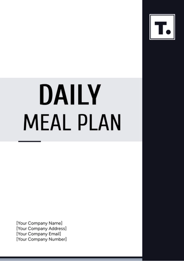 Free Daily Meal Plan Template to Edit Online