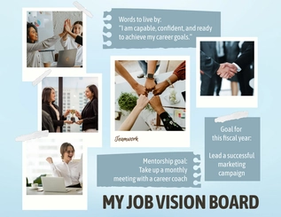 Free Job Vision Board Template to Edit Online