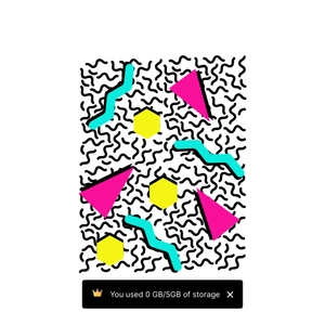 Free Triangle Pattern Memphis Element Clipart to Edit Online