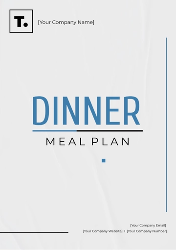 Free Dinner Meal Plan Template to Edit Online