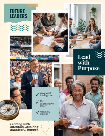 Free Leadership Vision Board Template to Edit Online
