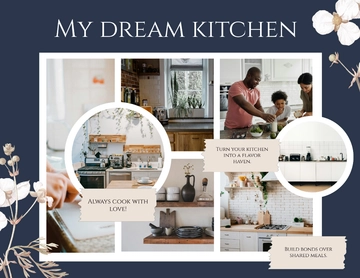 Free Kitchen Vision Board Template to Edit Online