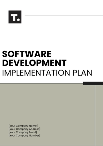 Free Software Development Implementation Plan Template to Edit Online