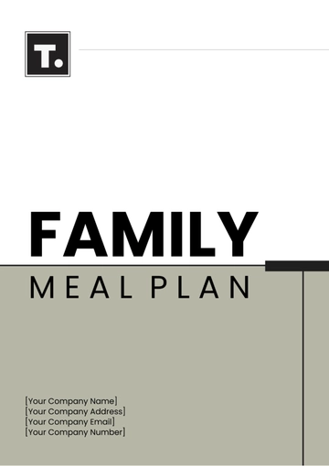 Free Family Meal Plan Template to Edit Online