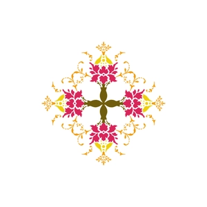 Free Floral Cross Element Clipart to Edit Online