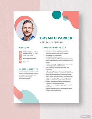 Medical Physician Resume