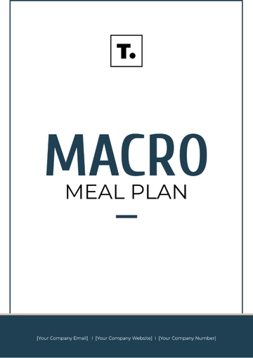 Free Macro Meal Plan Template to Edit Online