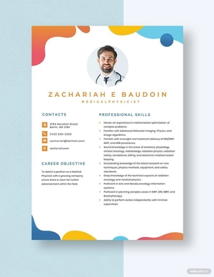 Medical Physicist Resume