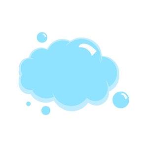 Free Cloud Bubble Element Clipart to Edit Online