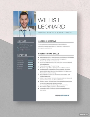 Medical Practice Administrator Resume