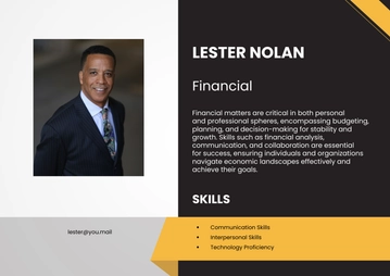 Free CV Financial  Half Cover Page Template to Edit Online