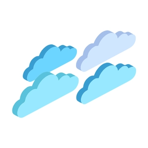 Free 3D Cloud Element Clipart to Edit Online