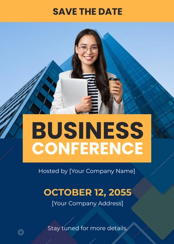 Free Save the Date Business Card to Edit Online