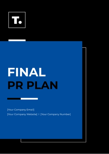 Free Final PR Plan Template to Edit Online