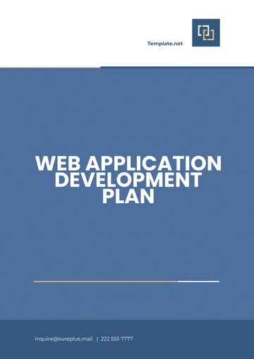 Free Web Application Development Plan Template to Edit Online