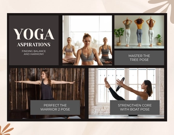 Free Yoga Vision Board Template to Edit Online