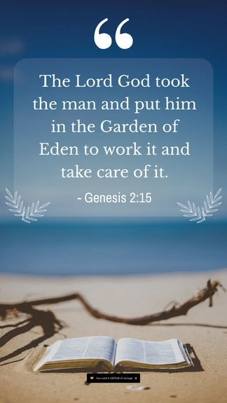 Free Global Warming Bible Quote Template to Edit Online