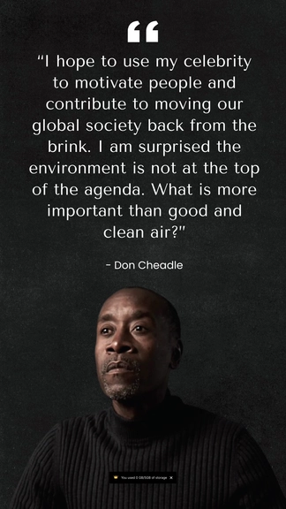 Free Global Warming Quote by Celebrities Template to Edit Online