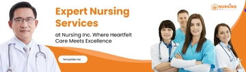 Free Nursing Home Services Billboard Template to Edit Online
